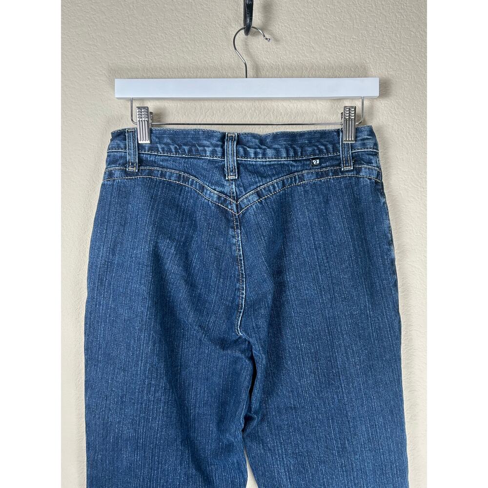Vintage Rockies Jeans Women's Size 8 Long Dark Wash Denim Western Cowgirl - Picture 9 of 11